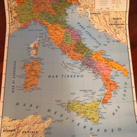 Carta geografica murale