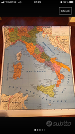 Carta geografica murale