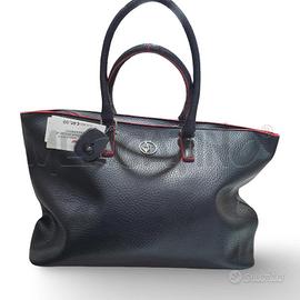 BORSA DONNA ARMANI JEANS NERA INTERNO ROSSO