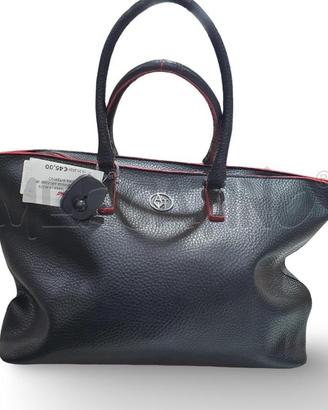 BORSA DONNA ARMANI JEANS NERA INTERNO ROSSO