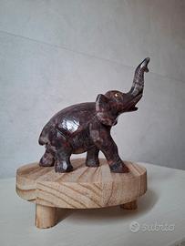 Elefante Portafortuna in Pietra Naturale 