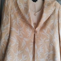 Giacca leggera elegante con sottogiacca crema 46