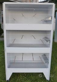 batteria gabbie - voliera smaltata Nuova