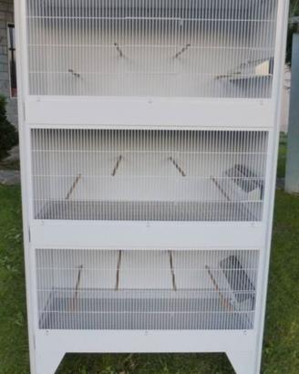 batteria gabbie - voliera smaltata Nuova