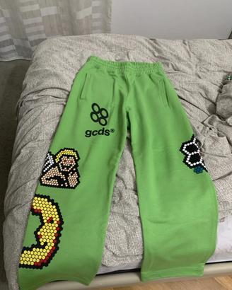 Pantaloni GCDS verdi di tuta