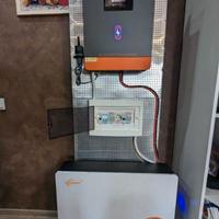 Kit 10kw fotovoltaico accumulo 6kw Litio impianto