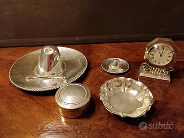 5 oggetti da collezione in argento