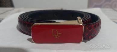 Cinta Dior originale in vero pitone 