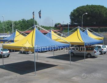 Gazebo 5x6 con tubolari esterni