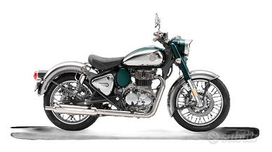 Royal Enfield Classic 350 cromata verde