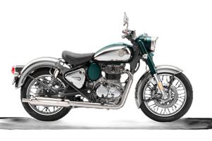 Royal Enfield Classic 350 cromata verde