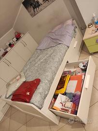 letto singolo doppio divano 2 cassetti