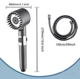 soffione doccia  elegante con filtro ANTICALCARE 