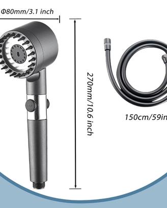 soffione doccia  elegante con filtro ANTICALCARE 