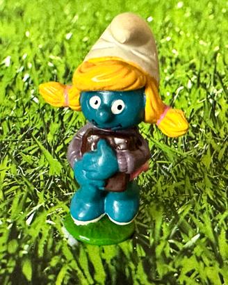Puffetta Scolara con Libro Schleich vintage 1983