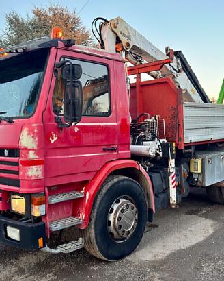 SCANIA 93H 280 RIBALTABILE + GRU