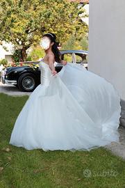 Abito da sposa di atelier, tessuti preziosi