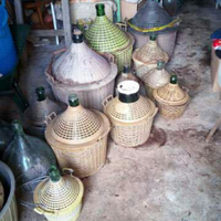 Damigiane in vetro 15 litri ed altre