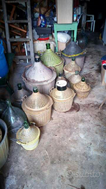 Damigiane in vetro 15 litri ed altre