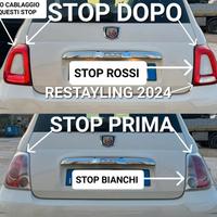 cablaggio fiat 500 stop fari fanali 
