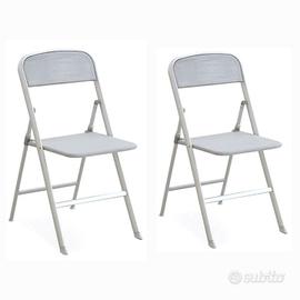 Set 2 sedie CALLIGARIS Connubia Alu pieghevoli