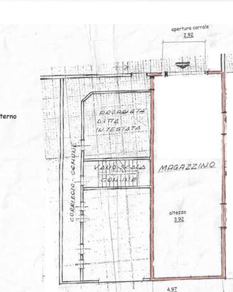 "Magazzino/Deposito 98 mq - Brembate (BG) H 3,90