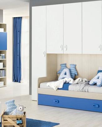 Letto singolo/doppio con rete e materasso