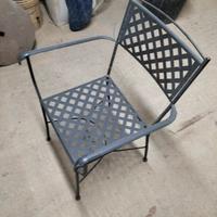 seggiole in ferro da esterno