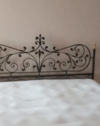 letto matrimoniale in ferro battuto fatto a mano 