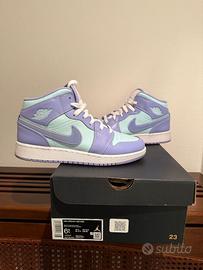 SCARPE JORDAN 1 MID PURPLE PULSE GS taglia 39