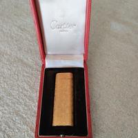 Accendino Cartier Paris Briquet Bark Design dorato