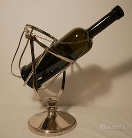 Porta Fiasco Versatore Vino Basculante Alpacca