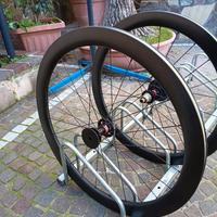 ruote in carbonio 50mm disc.