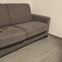 Divano Letto grigio tessuto