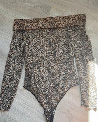 Body Leopardato in Pizzo