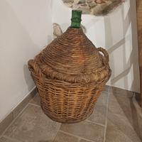 antica damigiana in vetro 