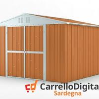 Box struttura lamiera Acciaio 327x307 legno chiaro