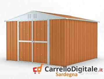 Box struttura lamiera Acciaio 327x307 legno chiaro