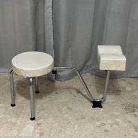 Poggiapiede pedicure con sgabello