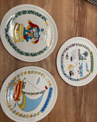 SET 6 piatti pizza disegnati