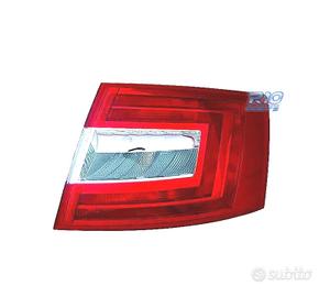 FANALE DX SKODA OCTAVIA 4P 13-17 BIANCO ROSSO