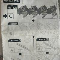 Kit attacchi portapacchi nordrive golf 7