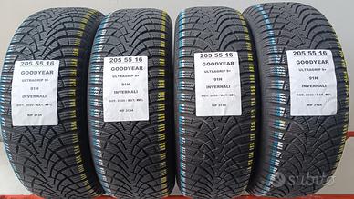 4 GOMME 205 55 16 GOODYEAR INV RIF3134