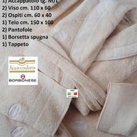 Set spugne BORBONESE completo bagno 10 pezzi