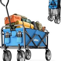 Wiltec carrello a mano pieghevole, max 68 kg