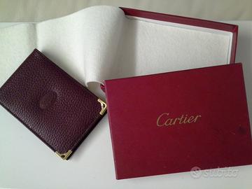Cartier portafoglio e porta assegni vintage