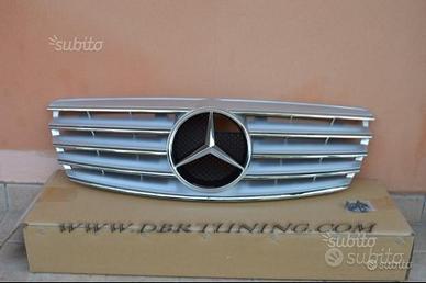 Calandra look AMG Mercedes E W211 02-06 Silver