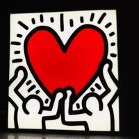 Lampada LED USB Cuore Keith Haring