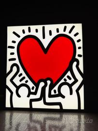 Lampada LED USB Cuore Keith Haring