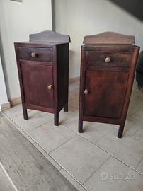 Comodini in legno vintage 